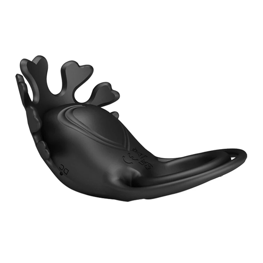 PRETTY LOVE - ANELLO VIBRATORE RUBEN 7 VIBRAZIONI IN SILICONE NERO
